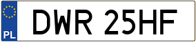 Trailer License Plate